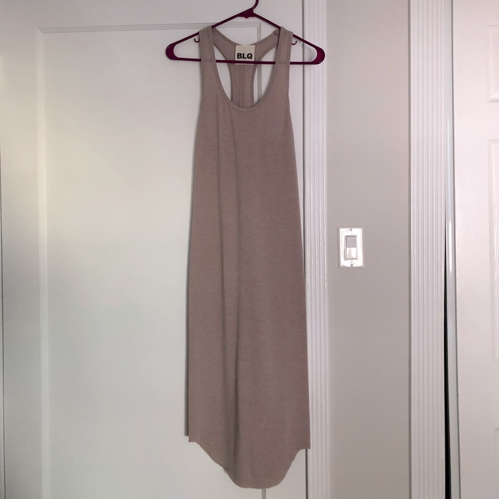 BLQ Tan Racerback Maxi Dress